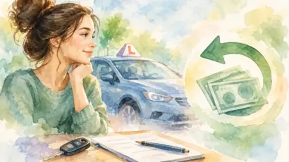Hoe werkt een unused driving lesson hours refund?